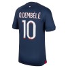 Maillot de Supporter Paris Saint-Germain Dembele 10 Domicile 2023-24 Pour Enfant